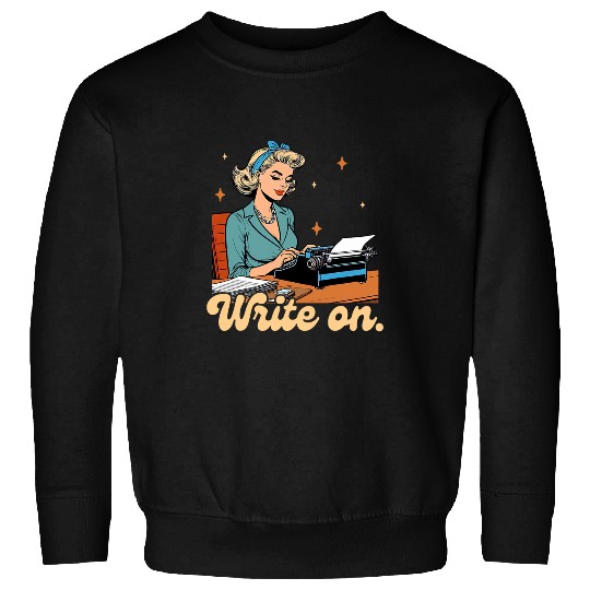 Book Fun Writer Book Author bests Writer Ever Typewriting Write On Sweatshirts