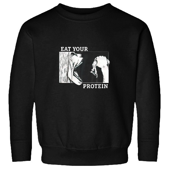 Eat Your Protein Anime Gym Pump Bodybuilding Fitness 21 Sweatshirts
