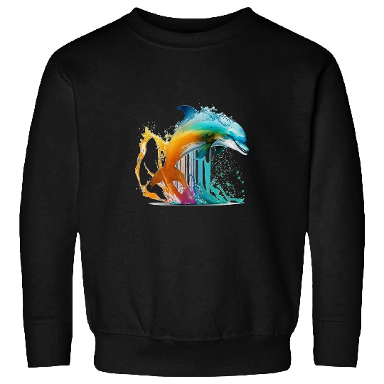 Dolphin Pet Gift marine animals blue underwater world animal welfare Sweatshirts
