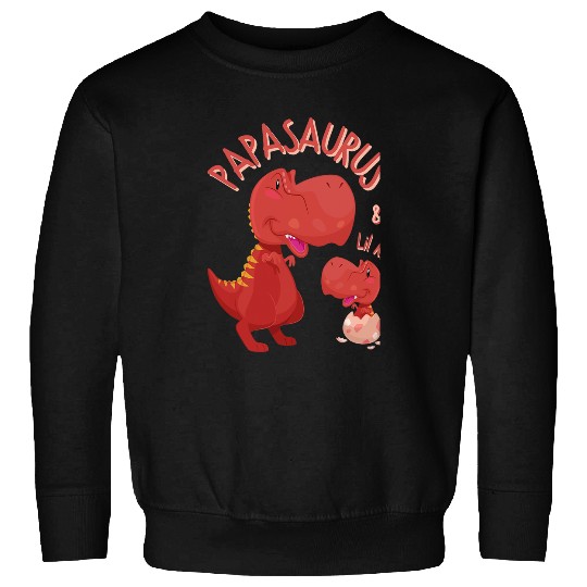 Dinosaur Pet Papasaurus Lil rexs Cute Father Son Matching Novelty Sweatshirts