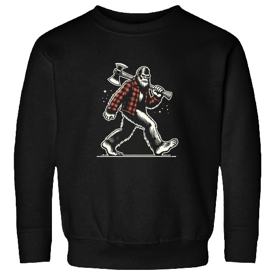 bigfoots Sasquatch Woodworking Lumberjack Logger Print Design 21 Sweatshirts
