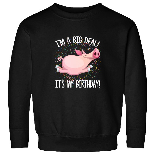 Pig Pet Im A Big Deal Its My Birthday Funny Birthday with Pig 9 Sweatshirts