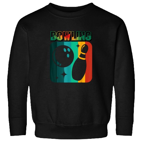 Sport Bowling Retro Bowling Bowling Alley Bowling Pin Bowler Sweatshirts