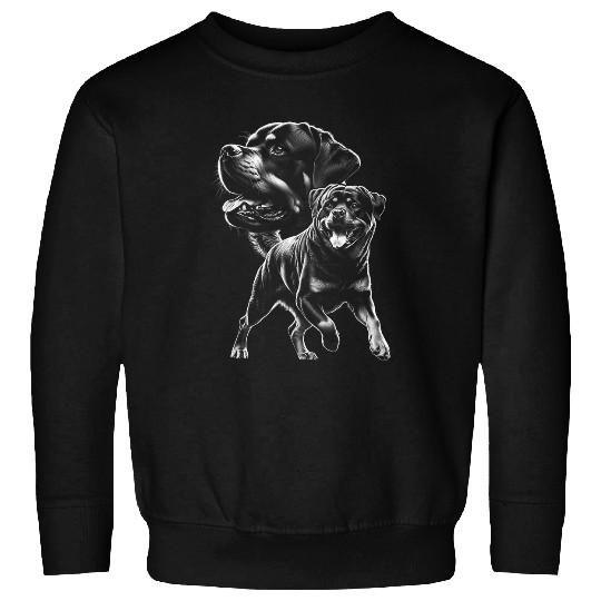 Rottweiler Pet Proud Playful Rottweiler Dog in Cool Style Sweatshirts