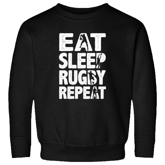 Sport Rugby Eat Sleep Rugby Repeat Rugby Gifts for Men Funny Rugby Sweatshirts