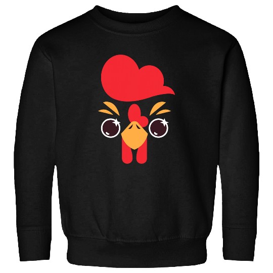 Chicken Pet Face Halloween Costume Chicken Lovers Kids Boy Girl Sweatshirts