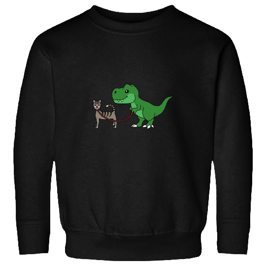 Dinosaur Pet TRex Walking Tabby Cat Pet Sweatshirts