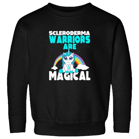 Unicorn Pet Scleroderma Awareness Disease Warriors are Sweatshirts