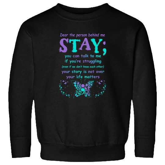 suicides Prevention 988 Ribbon Person Behind suicides Prevention Depression Awareness Sweatshirts