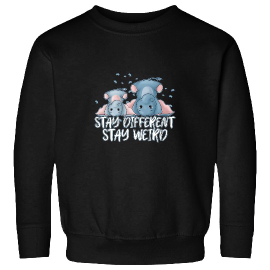 Elephant Mammal Stay Different Stay Weird Sweatshirts