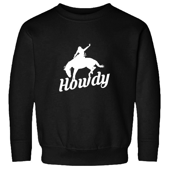 Horse Pet Howdy Rodeo Cowboy Wild West Horseman Boots Ranch Lasso Sweatshirts