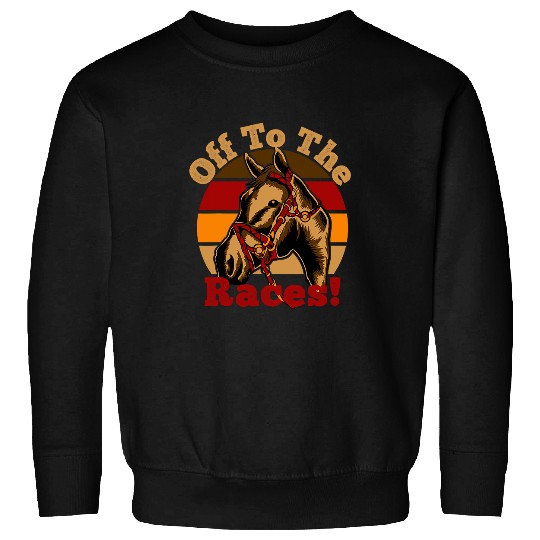Horse Pet Off To The Races Kentucky Horse Racing Derby Party Sweatshirts