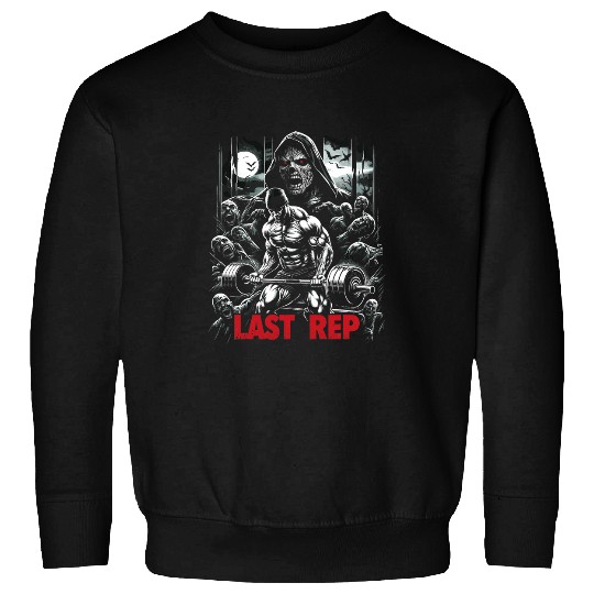 Last Rep 80s Slasher Bodybuilding 21 Sweatshirts