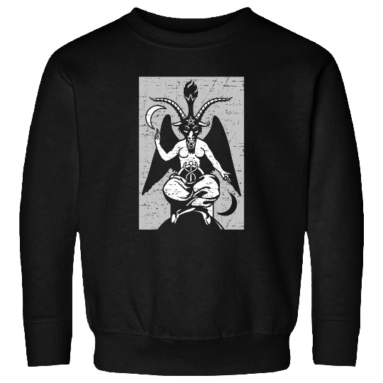Goats Pet Satan Vintage Satanic Occult Devil Baphomest Sweatshirts