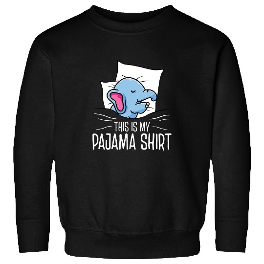 Elephant Mammal Sleep Elephant Official Sleep Napping Pajama Sweatshirts
