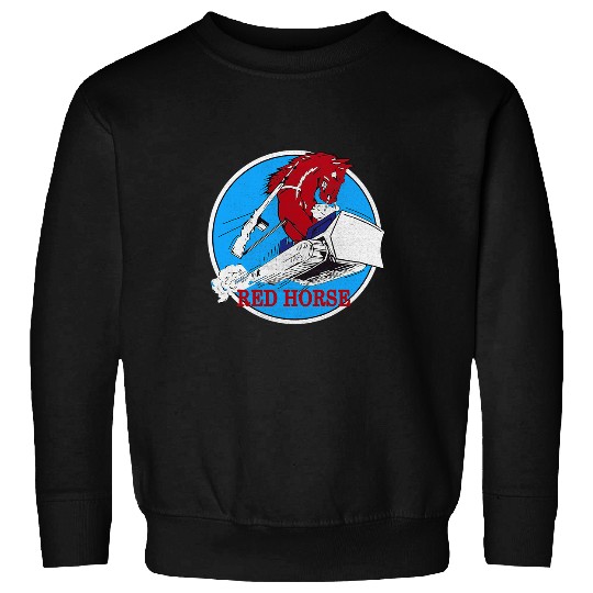 Horse Pet RED HORSE Combat Engineer US Military Sweatshirts