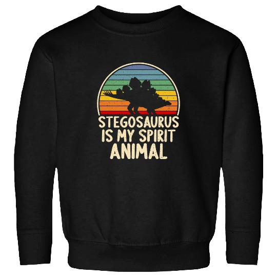 Dinosaur Pet Stegosaurus My Spirit Animal Dinosaur Lover vintages Retro Sweatshirts