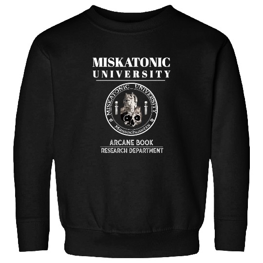 Book Fun Miskatonic University Arcane Book Research Department Sweatshirts