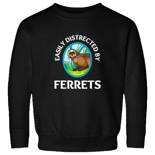 Ferret Pet Weasel Pet Rodent Animal Vateranian 2 Sweatshirts