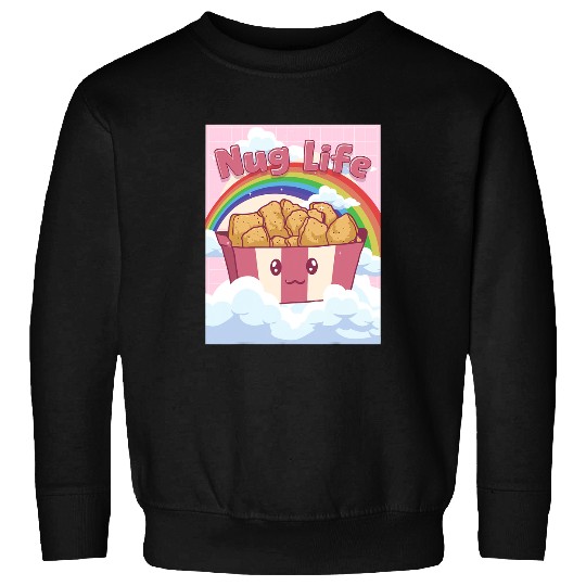 Chicken Pet Kawaii Chicken Nuggets Nug Life Sweatshirts