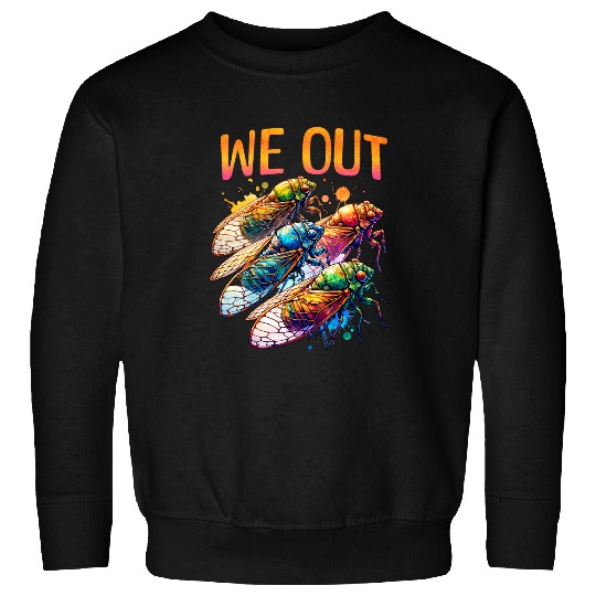 Funny Cicada 2024 Bruh We Out Entomologist 2024 Sweatshirts