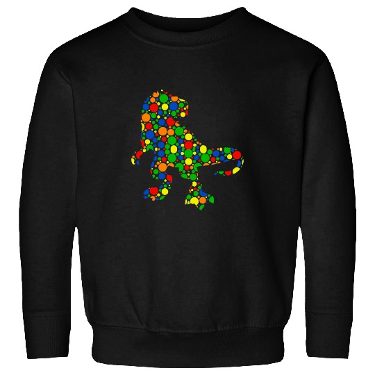Dinosaur Pet Polka Dot T rexs Dinosaur September 15th Dot Day Sweatshirts