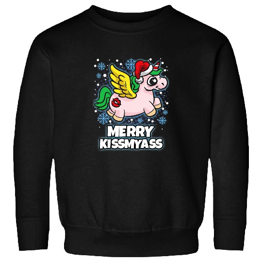 Unicorn Pet Merry  MyUnicorn Angel Christmas Humor Saying 8 Sweatshirts