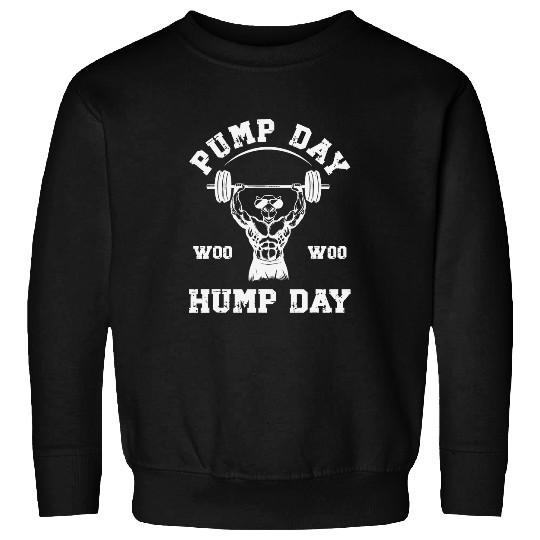 Pump Day Hump Day Camel Weight Lifting Funny Gym s Sweatshirts