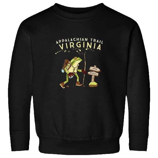 Frog Pet Appalachian Trail Virginia Funny Hiking Sweatshirts