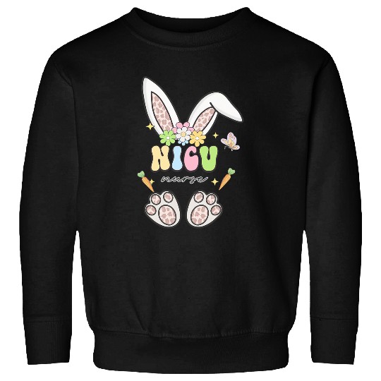 Discover nurses Job neonatal nurses easter leopard bunny nicu nurses peds Sweatshirts