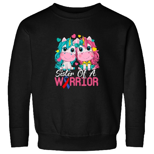 Unicorn Pet Sister Of A Warrior CHD Awareness Supporter Unicorn Lovers 8 Sweatshirts