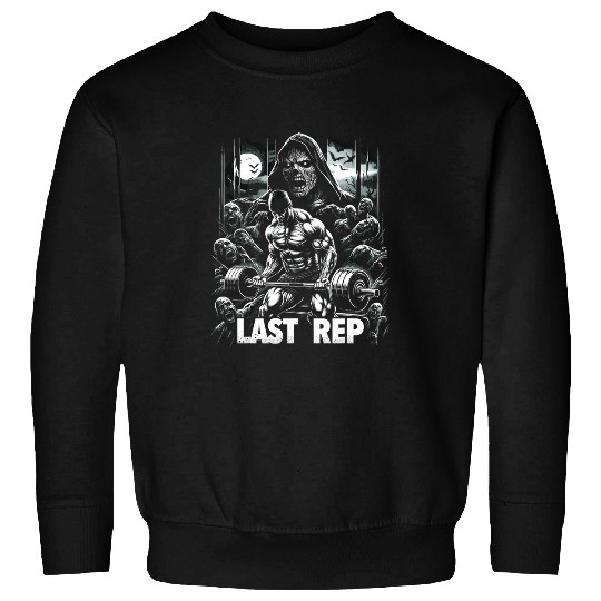Last Rep 80s Slasher Bodybuilding Sweatshirts