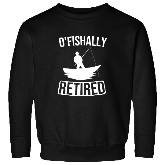 Fishing Fun Pole Grandparents Fisherman Grandma Funny Retirement Sweatshirts