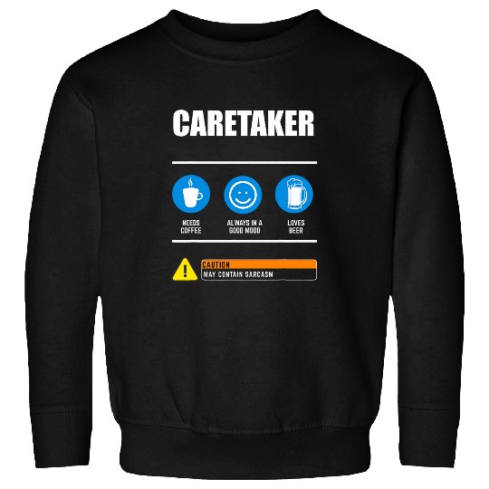 Janitor Guide Safety Instructions for Caretaker Sweatshirts