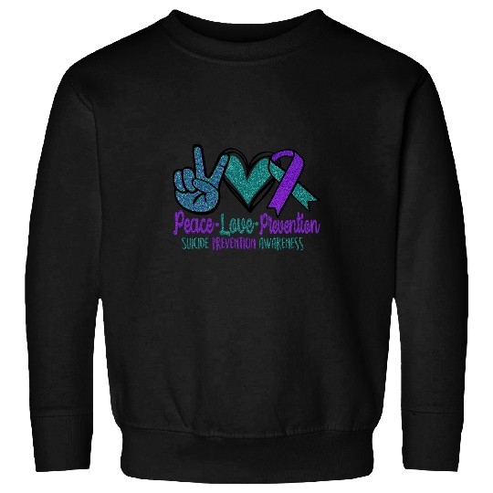 suicides Prevention 988 Ribbon Peace Love suicides Prevention Awareness Ribbon You Matter Sweatshirts
