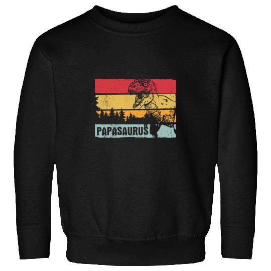 Dinosaur Pet Mens Papasaurus rexs Dinosaur Papa Saurus Fathers Day Sweatshirts