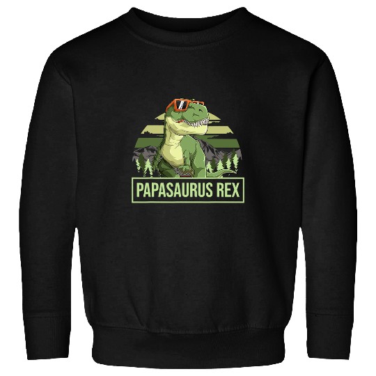 Dinosaur Pet Mens Papasaurus T rexs Funny Dinosaur Daddy Family Matching 2 Sweatshirts