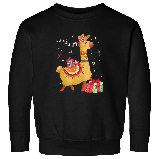 Llama Pet Fa La La Llama Funny Llama Puns Christmas Pajamas xmass Sweatshirts