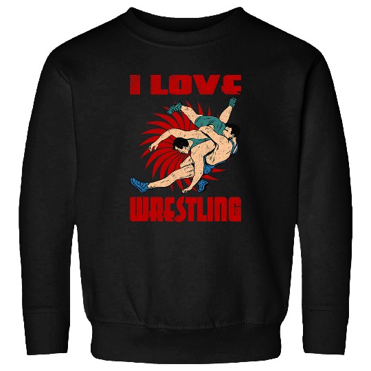 Sport Wrestling I Love Wrestling I Love Rings Ringer Technique Jersey Sweatshirts