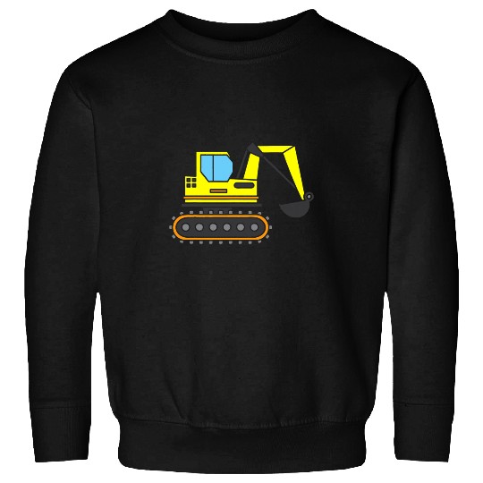 Excavator Fun Construction Site Gift Idea Construction Crawler Sweatshirts