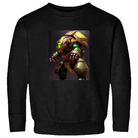 Turtle Pet Armored Turtle Behemoth Robotic Futuristic Robot Art Sweatshirts