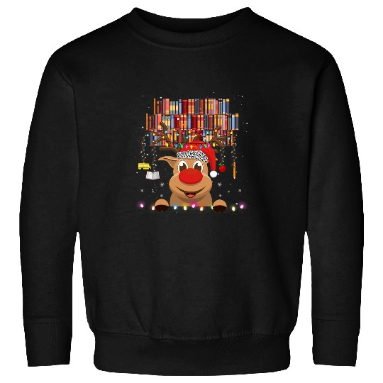 Book Fun RUDOLPH Red Nose Reindeer Books Funny Read Christmas Sweatshirts
