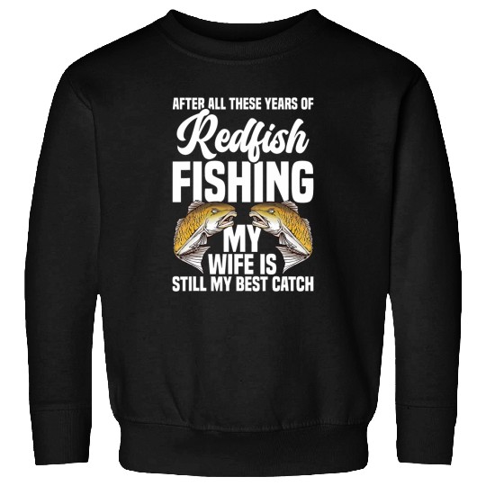 Fishing Fun Redfish Fisherman Gear Rod and Reel Combo Redfish Fishing Sweatshirts