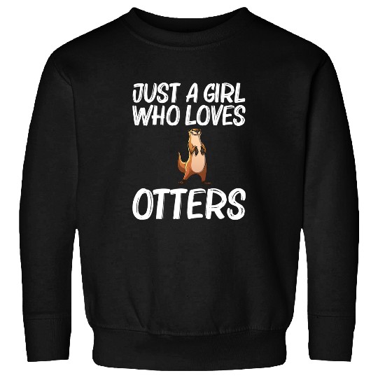 Otter Pet Art For Girls Mom Aquatic Animal Sea Otter Lovers Sweatshirts