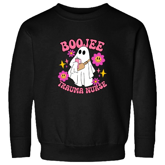 nurses Job Halloween tumbler ghoul boojee trauma nurses RN Sweatshirts