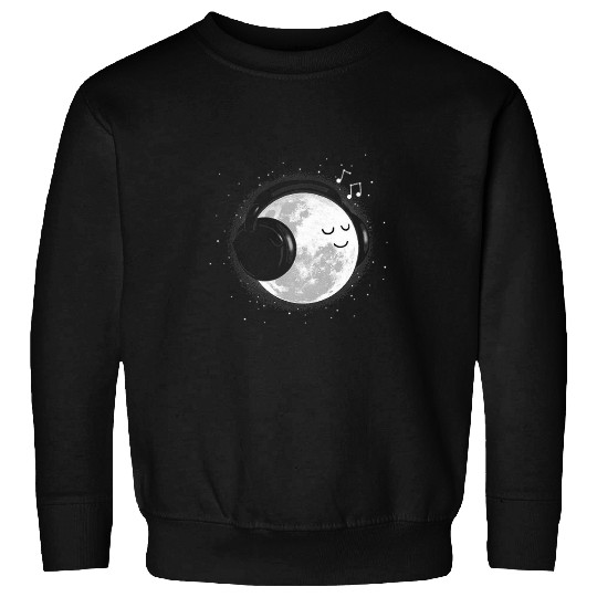 Astronaut Job Moon Music Sound Melody Galaxy Space Regular Fit Sweatshirts