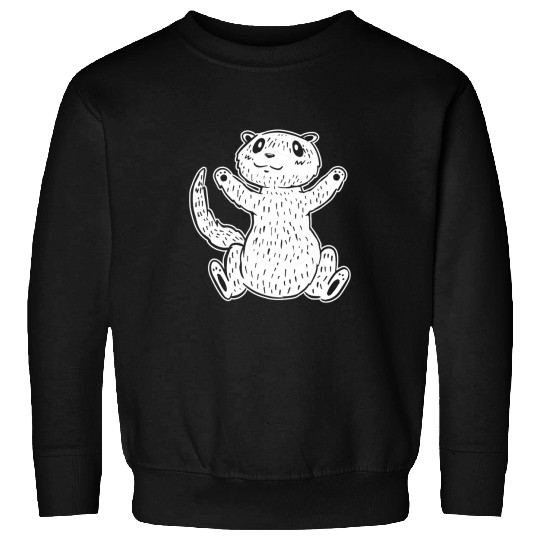 Ferret Pet Cute Animal Furry Weasel Ferret8 Sweatshirts