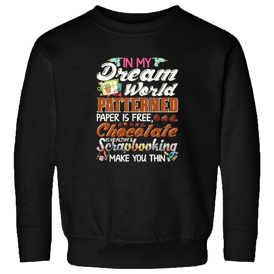 Book Fun World Patterned Paper freess Funny Scrapbooking Lover Sweatshirts