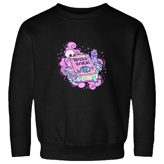 Book Fun Cute Spell Book Funny Halloween Graphic For Women and Girls Sweatshirts