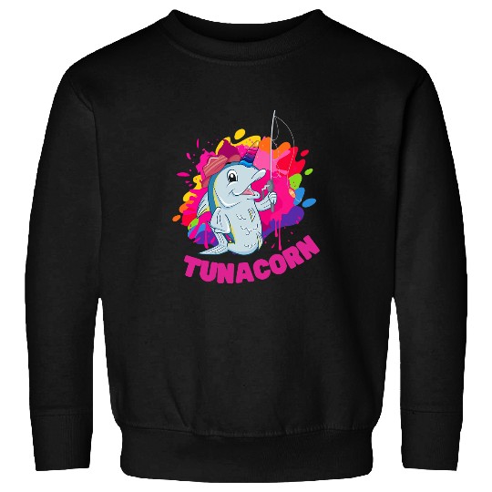 Unicorn Pet Tuna Unicorn Fishing Funny Sweatshirts